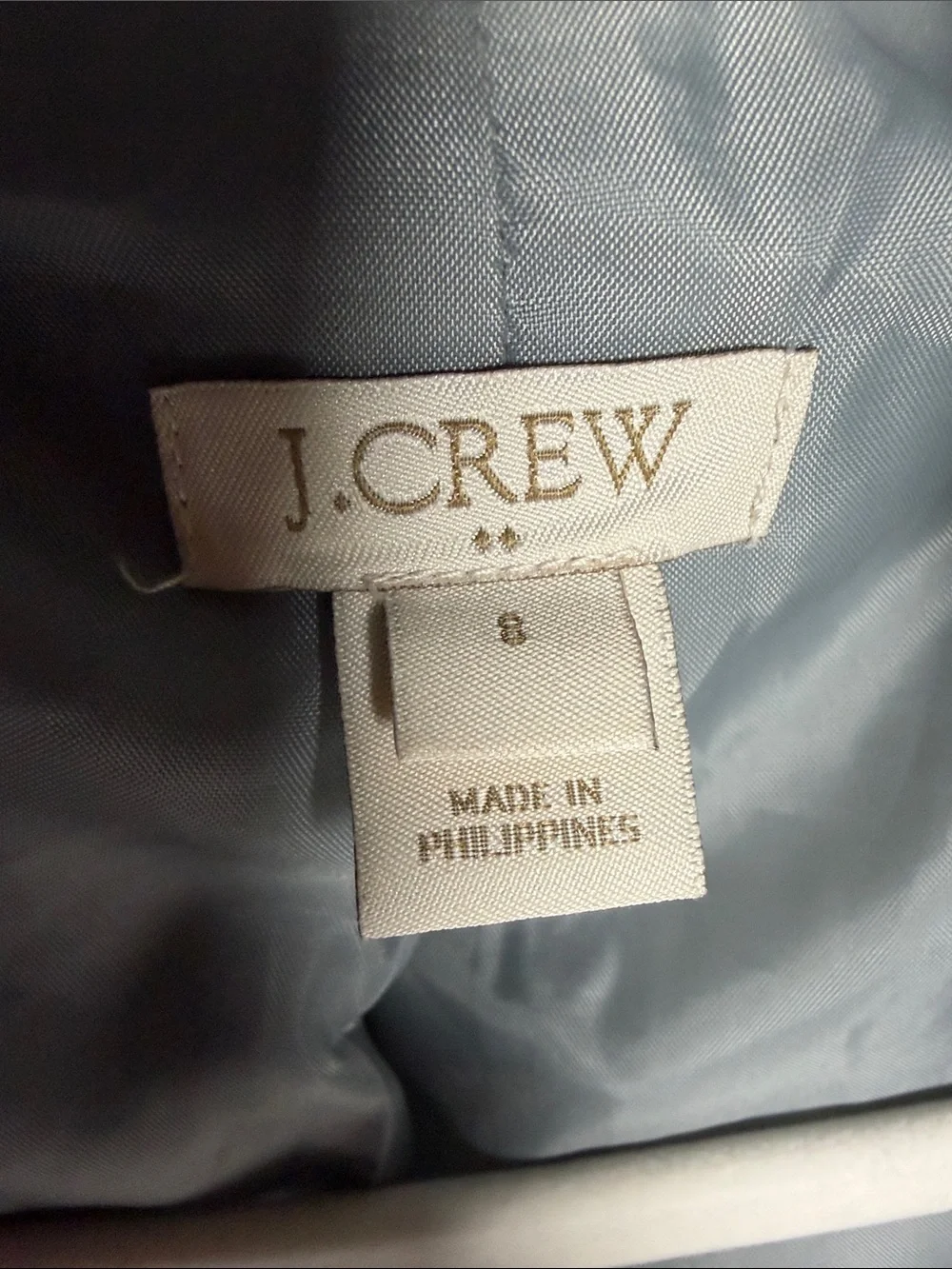 J. Crew women’s Light Gray Wool Blend Asymmetric Zip Pea Coat beautiful - Picture 3 of 7